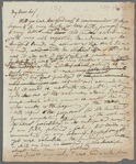 Jane Porter to unidentified recipient, autograph letter (draft)