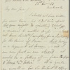 Henry Gill to Jane Porter, autograph letter signed