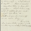 Henry Gill to Jane Porter, autograph letter signed