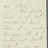 Unidentified sender to unidentified recipient, autograph letter signed