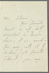 Unidentified sender to unidentified recipient, autograph letter signed
