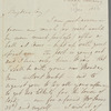 Henry Gill to Jane Porter, autograph letter signed