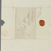 Henry Gill to Jane Porter, autograph letter signed