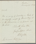 Sir William Knighton to Sir Andrew Halliday, autograph letter signed