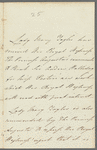 Lady Mary Taylour to Jane Porter, autograph letter signed
