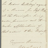 Lady Mary Taylour to Jane Porter, autograph letter signed