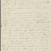 Miss E. A. Tickell to Jane Porter, autograph letter signed
