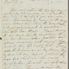 Mrs. Hibbert to Jane Porter, autograph letter signed