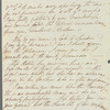 Mrs. Hibbert to Jane Porter, autograph letter signed