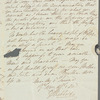 Mrs. Hibbert to Jane Porter, autograph letter signed