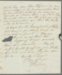 Mrs. Hibbert to Jane Porter, autograph letter signed