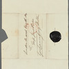 George Canning to Miss Porter, autograph letter third person