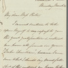 Unidentified sender to Jane Porter, autograph letter (incomplete)