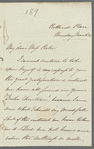 Unidentified sender to Jane Porter, autograph letter (incomplete)