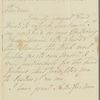 Charlotte Lennox, Duchess of Richmond to "Madam," autograph letter signed