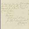 Charlotte Lennox, Duchess of Richmond to "Madam," autograph letter signed