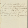 Charlotte Lennox, Duchess of Richmond to "Madam," autograph letter signed
