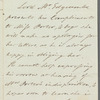 Richard Edgcumbe, Lord Mount Edgcumbe to Miss Porter, autograph letter third person