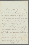 Richard Edgcumbe, Lord Mount Edgcumbe to Miss Porter, autograph letter third person
