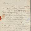 Sir William Sidney Smith to Miss Porter, autograph letter signed