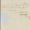 Sir William Sidney Smith to Miss Porter, autograph letter signed