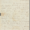 Henry Gill to Jane Porter, autograph letter signed