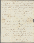 Henry Gill to Jane Porter, autograph letter signed