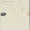 Henry Gill to Jane Porter, autograph letter signed