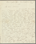 Alicia Lefanu to Jane Porter, autograph letter signed