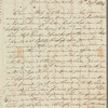 John Fitzmaurice to Jane Porter, autograph letter signed
