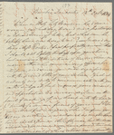 John Fitzmaurice to Jane Porter, autograph letter signed