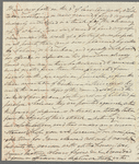 John Fitzmaurice to Jane Porter, autograph letter signed
