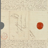 John Fitzmaurice to Jane Porter, autograph letter signed
