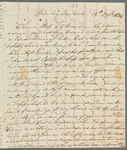 Frances Maria Fitzmaurice to Jane Porter, autograph letter signed