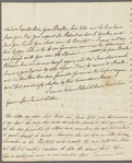 Sophia Dixon to Jane Porter, autograph letter signed