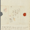 Sophia Dixon to Jane Porter, autograph letter signed