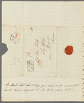 Sophia Dixon to Jane Porter, autograph letter signed