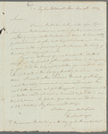 Eneas Mackenzie to Jane Porter, autograph letter signed