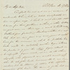 Owen Rees to Jane Porter, autograph letter signed