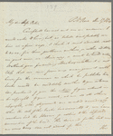 Owen Rees to Jane Porter, autograph letter signed