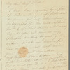 Adèle Du Thon to Miss Porter, autograph letter signed