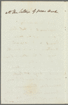 George Cholmondeley, Lord Cholmondeley to Jane Porter, autograph letter third person