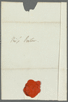 George Cholmondeley, Lord Cholmondeley to Jane Porter, autograph letter third person