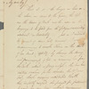 W. Blenkinsopp to Miss Porter, autograph letter signed