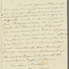 Sir William Weller Pepys to Jane Porter, autograph letter signed