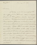Lupton Relfe to Jane Porter, autograph letter signed