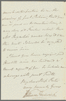 William Frederick, Duke of Gloucester to Miss Porter, autograph letter signed