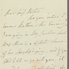 Fanny Richardson to Jane Porter, autograph letter signed