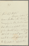 Fanny Richardson to Jane Porter, autograph letter signed