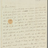 Charles Bucke to Jane Porter, autograph letter signed